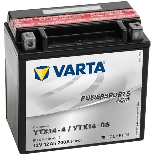 Varta Powersports Agm YTX14-BS Akü